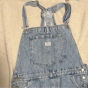 Levi's Light Blue Denim Wide Leg Jumpsuit